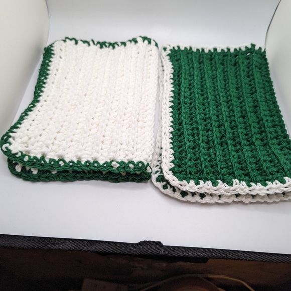 💞2/$20 HAND CRAFTED Crocheted All Purpse 100% Cottn Reusble Bath or Dish Cloths - Picture 3 of 16